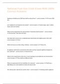 National Fuel Gas Code Exam With 100&percnt; Correct Answers