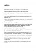 CLR110 NEWEST 2025&sol;2026 ACTUAL COMPLETE QUESTIONS AND CORRECT DETAILED ANSWERS &lpar;VERIFIED ANSWERS&rpar; &vert;ALREADY GRADED A&plus;