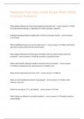 National Fuel Gas Code Exam With 100&percnt; Correct Answers