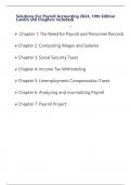 Solutions For Payroll Accounting 2024&comma; 10th Edition Landin &lpar;All Chapters included&rpar;
