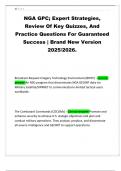 NGA GPC&semi; Expert Strategies&comma; Review Of Key Quizzes&comma; And Practice Questions For Guaranteed Success &vert; Brand New Version 2025&sol;2026&period;