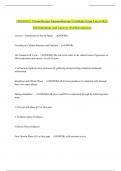 ONS&sol;ONCC Chemotherapy Immunotherapy Certificate Exam Latest 2023-2024 Questions And Answers &lpar;Verified Answers&rpar;