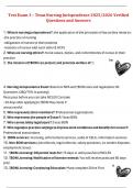 Texas Nursing Jurisprudence &ndash; Test Exam 3 &ndash; 2025&sol;2026 Verified Questions and Answers