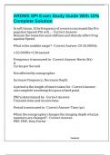 ARDMS SPI Exam Study Guide With 10&percnt; Complete Solution