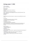 biology paper 1- 2024 questions and answers&period;