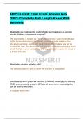 CRPC Latest Final Exam 2025  Answer Key  100&percnt; Complete Full Length Exam With  Answers
