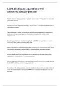 LCHI 474 Exam 1 questions well answered already passed