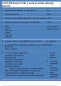 LCHI 476 Exam 2 Ch&period; 7 with answers already passed