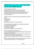 ARDMS SPI Exam Test A And B With 100&percnt; Correct And Verified Answers
