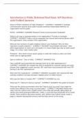 Introduction to Public Relations Final Exam 169 Questions with Verified Answers&comma;100&percnt;CORRECT