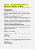 TRAUMA &ndash; FISDAP QUESTIONS WITH ALL CORRECT & VERIFIED ANSWERS