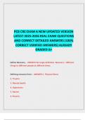 PCB CRS EXAM A NEW UPDATED VERSION LATEST 2025-2026 REAL EXAM QUESTIONS AND CORRECT DETAILED ANSWERS &lpar;100&percnt; CORRECT VERIFIED ANSWERS&rpar; ALREADY GRADED A&plus;