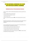 "ATI RN Maternal Newborn 2023 Exam with Detailed Correct Answers"