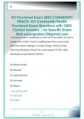ATI Proctored Exam 2023 COMMUNITY  HEALTH&comma; ATI Community Health  Proctored Exam Questions with 100&percnt;  Correct Answers &vert; for Specific Exam  Mail supergrades12&commat;gmail&period;com