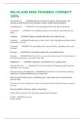Fire behavior is &period; &period; &period; - ANSWER Manner in which fuel ignites&comma; flame develops&comma; fire spreads as determined by the interaction of fuels&comma; weather and topography  Smouldering is &period; &period; &period; - ANSWER Fire burning without flame and barely spreading  Creeping is &period; &period; &period; 