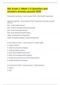 501 Exam 1 Week 1-5 Question and answers already passed 2025