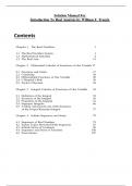 Solution Manual For Introduction To Real Analysis by William F&period; Trench