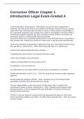 Correction Officer Chapter 1 Introduction Legal Exam-Graded A