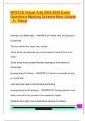 NYSTCE Visual Arts 2025&sol;2026 Exam  Questions Marking Scheme New Update  &vert; A&plus; Rated 