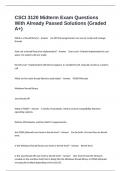 CSCI 3120 Midterm Exam Questions With Already Passed Solutions &lpar;Graded A&plus;&rpar;
