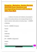 PEREGRINE EXAM PACKAGE DEAL QUESTIONS AND VERIFIED DETAILED ANSWERS &vert; 100&percnt; GUARANTEED PASS &vert; ALREADY GRADED A 