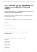 CSCI 3120 Quiz 1 Study Guide Exam And Actual Answers 2025&lpar;Just Released Edition&rpar;&period;