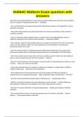 NU664C Midterm Exam question with answers