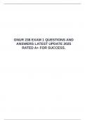  GNUR 238 EXAM 1 QUESTIONS AND ANSWERS LATEST UPDATE 2025 RATED A&plus; FOR SUCCESS&period; &emsp;