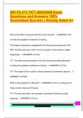 SDI Ftt 211-7477 2025&sol;2026 Exam  Questions and Answers 100&percnt;  Guaranteed Success &vert; Already Rated A&plus;