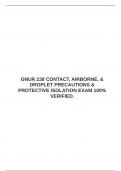  GNUR 238 CONTACT&comma; AIRBORNE&comma; & DROPLET PRECAUTIONS & PROTECTIVE ISOLATION EXAM 100&percnt; VERIFIED&period; &emsp;