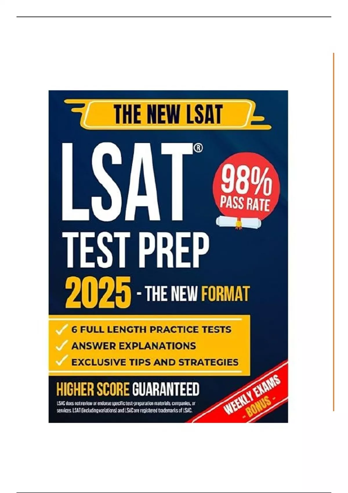 Ultimate LSAT Test Bank 2025: 6 Full-Length Practice Tests, Answer ...