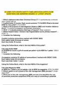 US ARMY EXPLOSIVES SAFETY FAMILIARIZATION &lpar;CERT&rpar; EXAM QUESTIONS AND ANSWERS GRADED A&plus; LATEST UPDATE&period;