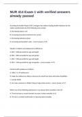 NUR 414 Exam 1 with verified answers already passed