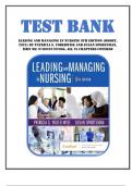 Test Bank for Leading and Managing in Nursing 8th Edition &lpar;Mosby&comma; 2022&rpar; by Patricia S&period; Yoderwise and Susan Sportsman&comma; Isbn no&semi; 9780323792066&comma; all 25 Chapters Covered