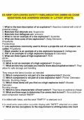 US ARMY EXPLOSIVES SAFETY FAMILIARIZATION &lpar;AMMO-63&rpar; EXAM QUESTIONS AND ANSWERS GRADED A&plus; LATEST UPDATE&period;