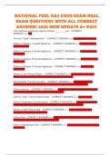 NATIONAL FUEL GAS CODE EXAM REAL EXAM QUESTIONS WITH ALL CORRECT ANSWERS 2025 NEW UPDATE A&plus; PASS 