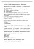 AN 300 EXAM 1 QUESTIONS AND ANSWERS