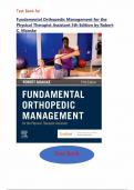 Fundamental Orthopedic Management Test Bank 5th Edition by Robert C&period; &ndash; Master Copy with Verified Answers &lpar;2025&rpar;&comma; Graded A&plus;