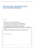 PHIL100 EXAM 1 QUESTIONS WITH 100&percnt; SOLVED ANSWERS&excl;&excl;