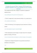 Certified Playground Safety Inspector CPSI Sample Exam  Complete Questions and Correct Detailed Answers &lpar;Verified  Answers&rpar;