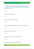 Certified Playground Safety Inspector Course Complete  Questions and Correct Detailed Answers &lpar;Verified Answers&rpar; 