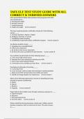 TAFE ELF TEST STUDY GUIDE WITH ALL CORRECT & VERIFIED ANSWERS