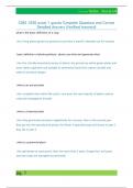 CSES 1020 exam 1 guerta Complete Questions and Correct  Detailed Answers &lpar;Verified Answers&rpar;l