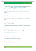 CSES 1020 - Exam 3 Revie Complete Questions and Correct  Detailed Answers &lpar;Verified Answers&rpar;w