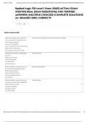 Radiant Logic FID Level 1 Exam &lpar;2025&rpar; ACTUAL EXAM &lpar;TESTING REAL EXAM QUESTIONS&rpar; AND VERIFIED ANSWERS &lpar;MULTIPLE CHOICES&rpar; &vert;COMPLETE SOLUTIONS &vert;A&plus; GRADED &vert;100&percnt; CORRECT&excl;&excl;