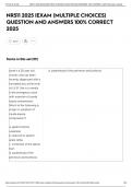 NR511 2025 &vert;EXAM &lpar;MULTIPLE CHOICES&rpar; QUESTION AND ANSWERS 100&percnt; CORRECT 2025