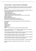 AN 300 EXAM 1 QUESTIONS AND ANSWERS
