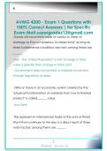 AVMG 4200 - Exam 1 Questions with  100&percnt; Correct Answers &vert; for Specific  Exam Mail supergrades12&commat;gmail&period;com 
