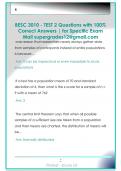 BESC 3010 - TEST 2 Questions with 100&percnt;  Correct Answers &vert; for Specific ExamBESC 3010 - TEST 2 Questions with 100&percnt;  Correct Answers &vert; for Specific Exam  Mail supergrades12&commat;gmail&period;com   Mail supergrades12&commat;gmail&period;com 