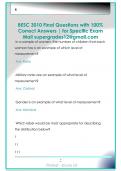 BESC 3010 Final Questions with 100&percnt;  Correct Answers &vert; for Specific Exam  Mail supergrades12&commat;gmail&period;com